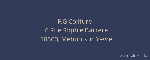 F.G Coiffure