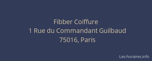 Fibber Coiffure