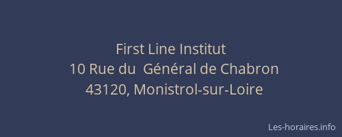 First Line Institut