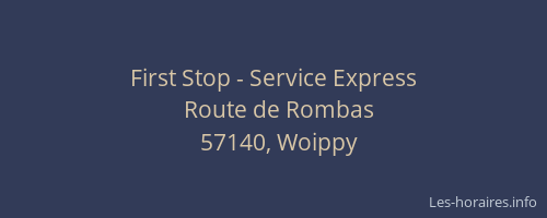 First Stop - Service Express
