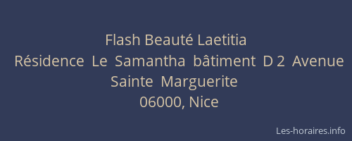 Flash Beauté Laetitia