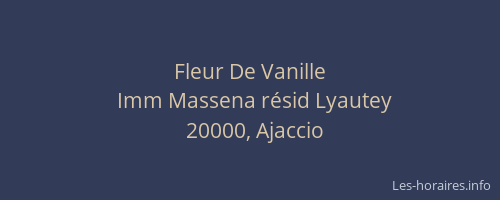 Fleur De Vanille