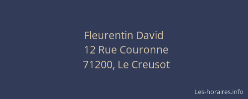 Fleurentin David