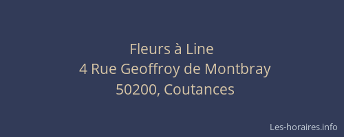 Fleurs à Line