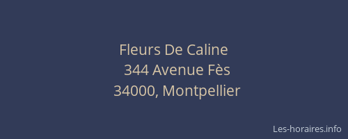 Fleurs De Caline