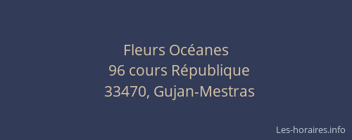 Fleurs Océanes