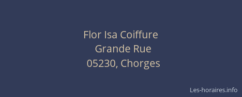 Flor Isa Coiffure