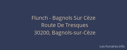 Flunch - Bagnols Sur Cèze