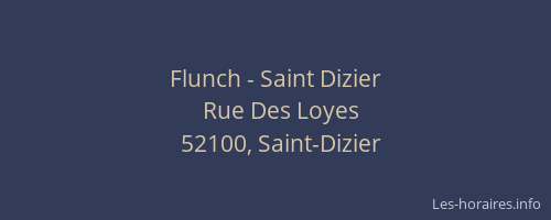 Flunch - Saint Dizier