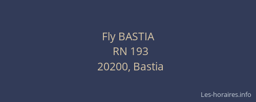 Fly BASTIA