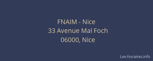 FNAIM - Nice