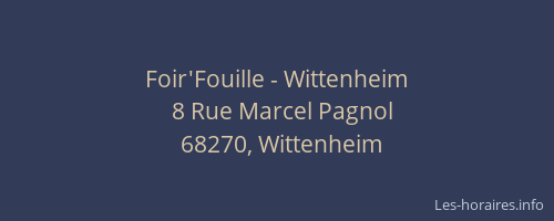 Foir'Fouille - Wittenheim