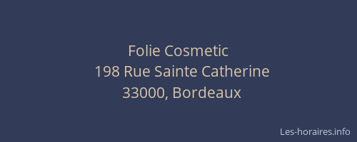 Folie Cosmetic