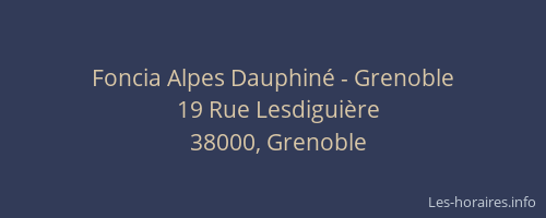 Foncia Alpes Dauphiné - Grenoble