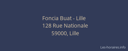 Foncia Buat - Lille