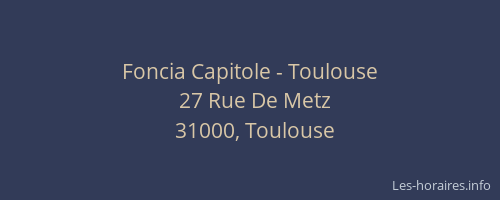 Foncia Capitole - Toulouse