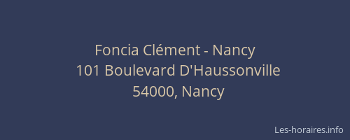 Foncia Clément - Nancy