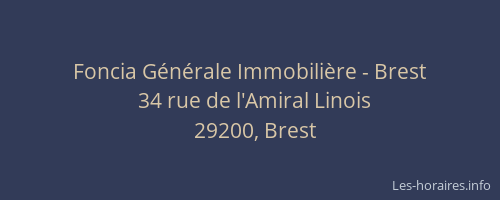 Foncia Générale Immobilière - Brest