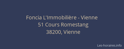 Foncia L'Immobilière - Vienne