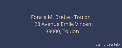 Foncia M. Brette - Toulon