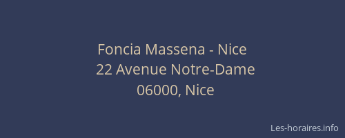 Foncia Massena - Nice