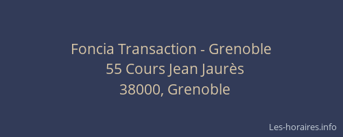 Foncia Transaction - Grenoble