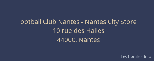 Football Club Nantes - Nantes City Store