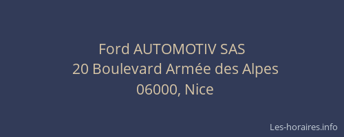 Ford AUTOMOTIV SAS