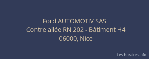 Ford AUTOMOTIV SAS