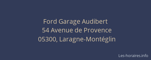 Ford Garage Audibert