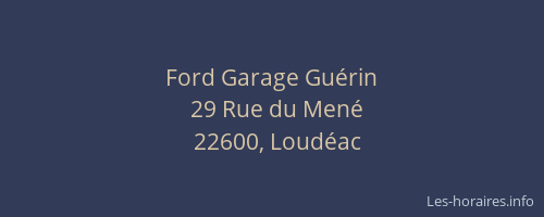 Ford Garage Guérin