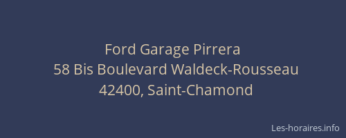 Ford Garage Pirrera