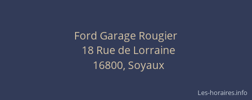 Ford Garage Rougier