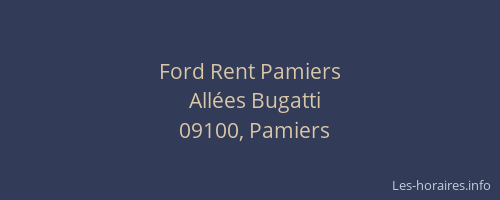 Ford Rent Pamiers