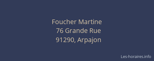 Foucher Martine