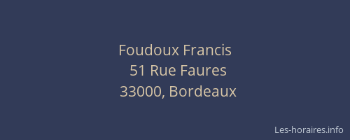 Foudoux Francis