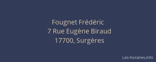 Fougnet Frédéric