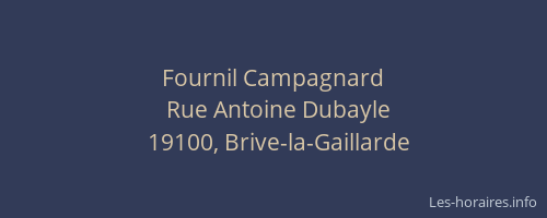 Fournil Campagnard