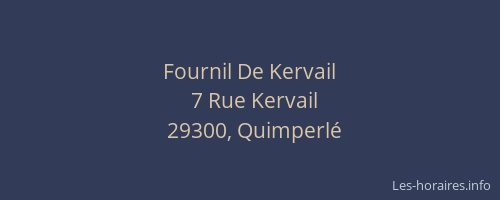 Fournil De Kervail
