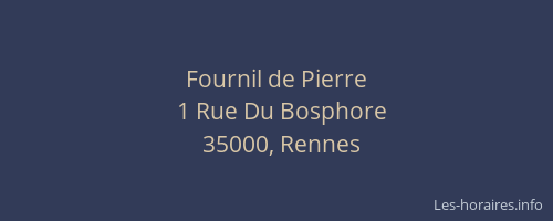 Fournil de Pierre