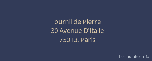 Fournil de Pierre