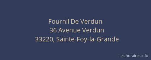 Fournil De Verdun