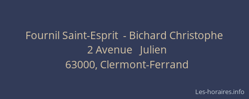 Fournil Saint-Esprit  - Bichard Christophe