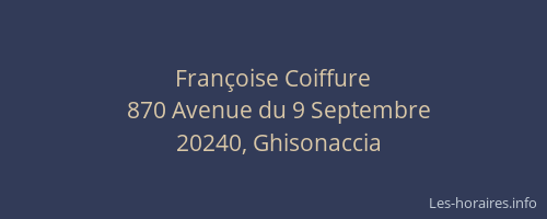 Françoise Coiffure