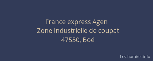 France express Agen