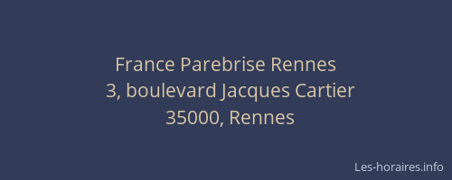 France Parebrise Rennes