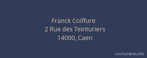 Franck Coiffure