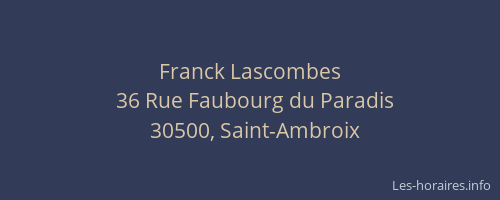 Franck Lascombes