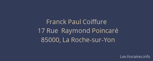Franck Paul Coiffure