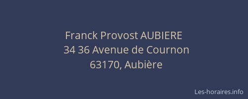 Franck Provost AUBIERE